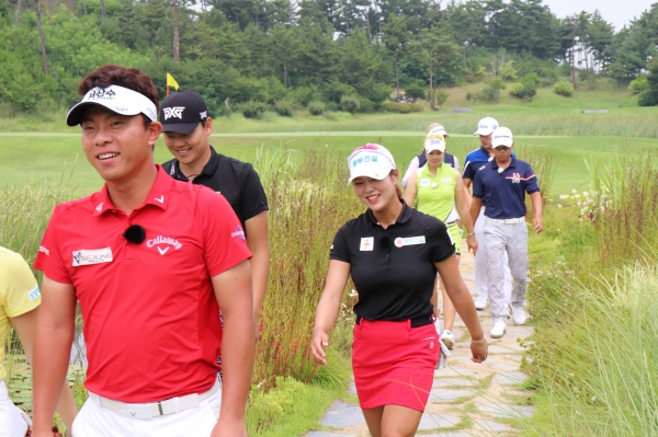 '서산수 골프앤리조트 2018 맞수한판' 이동중인 선수들