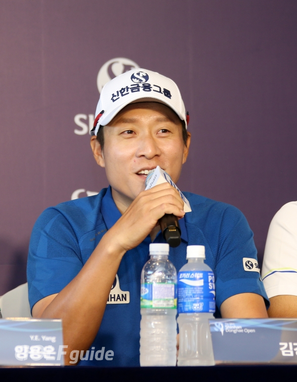 제34회 신한동해오픈 연습 라운드 인터뷰 김경태