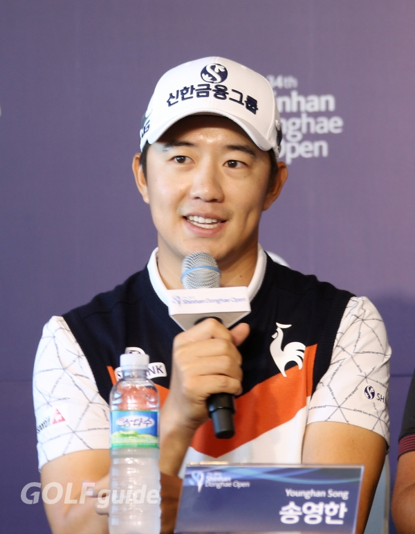 제34회 신한동해오픈 연습 라운드 인터뷰 송영한