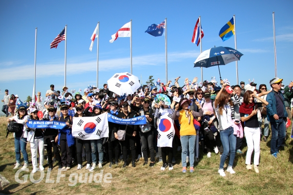 2018 UL인터내셔널 크라운 1R 한국팀 응원단