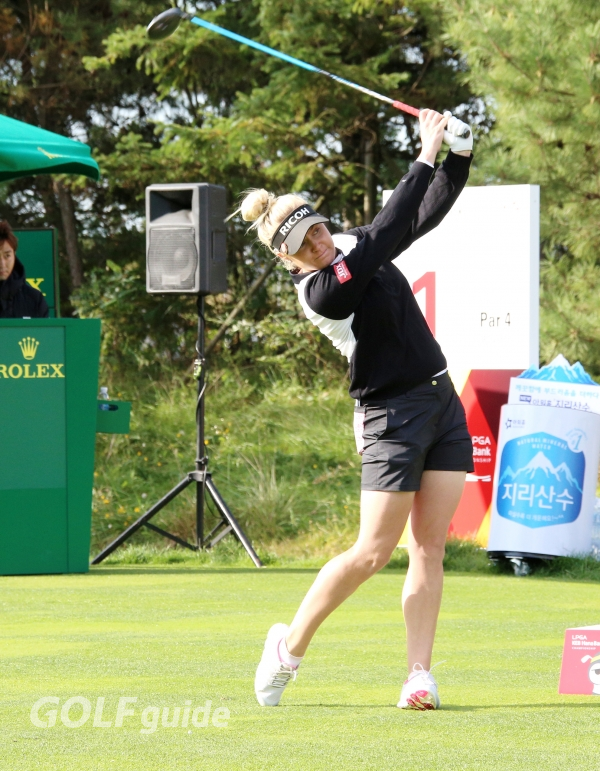 2018 LPGA KEB하나은행챔피언십 1R 찰리 헐 티 샷